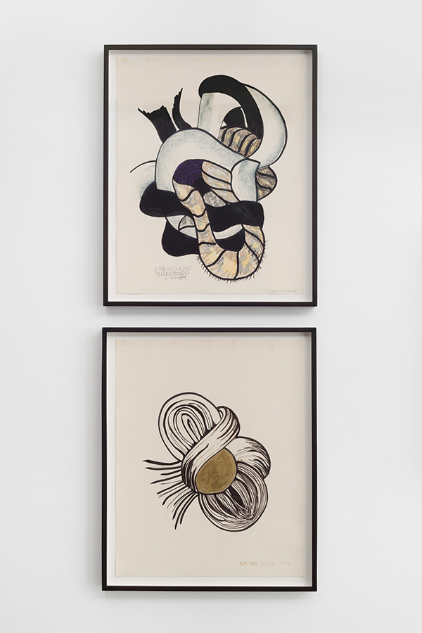 Eugenia P. Butler
Naughthree, 1988 (top)
Knot 2, 1988 (bottom)
Photo: Pierre Le Hors