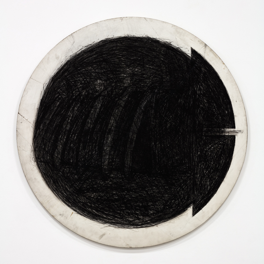 Judith Bernstein
Circle Screw, 1970
Graphite on canvas
Diameter: 48 inches