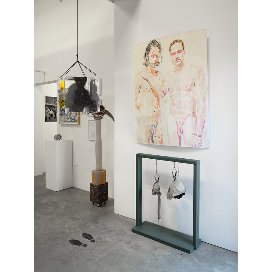 Installation view of