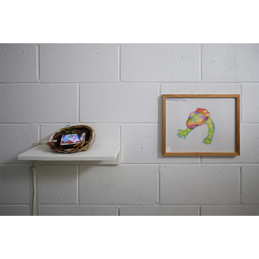 Installation view of