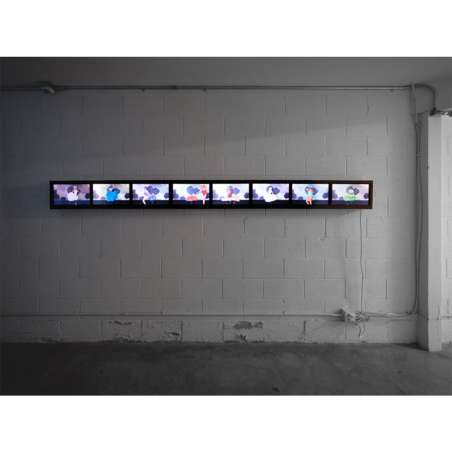 Installation view of