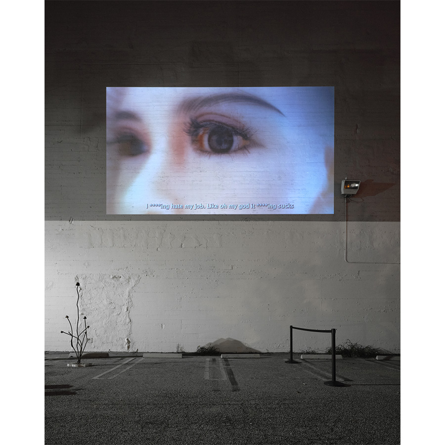 Installation view of