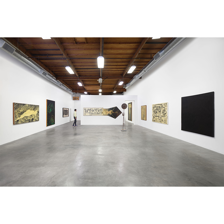 Installation view of Wally Hedrick: SEX POLITICS RELIGION at The Box LA, 2026. Photo: Paul Salveson. 