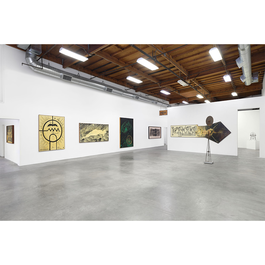 Installation view of Wally Hedrick: SEX POLITICS RELIGION at The Box LA, 2026. Photo: Paul Salveson. 