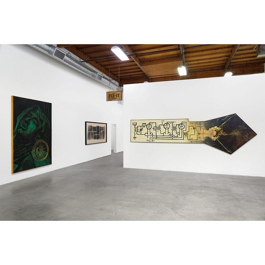 Installation view of Wally Hedrick: SEX POLITICS RELIGION at The Box LA, 2026. Photo: Paul Salveson. 